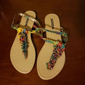 Soda multi color sandal
